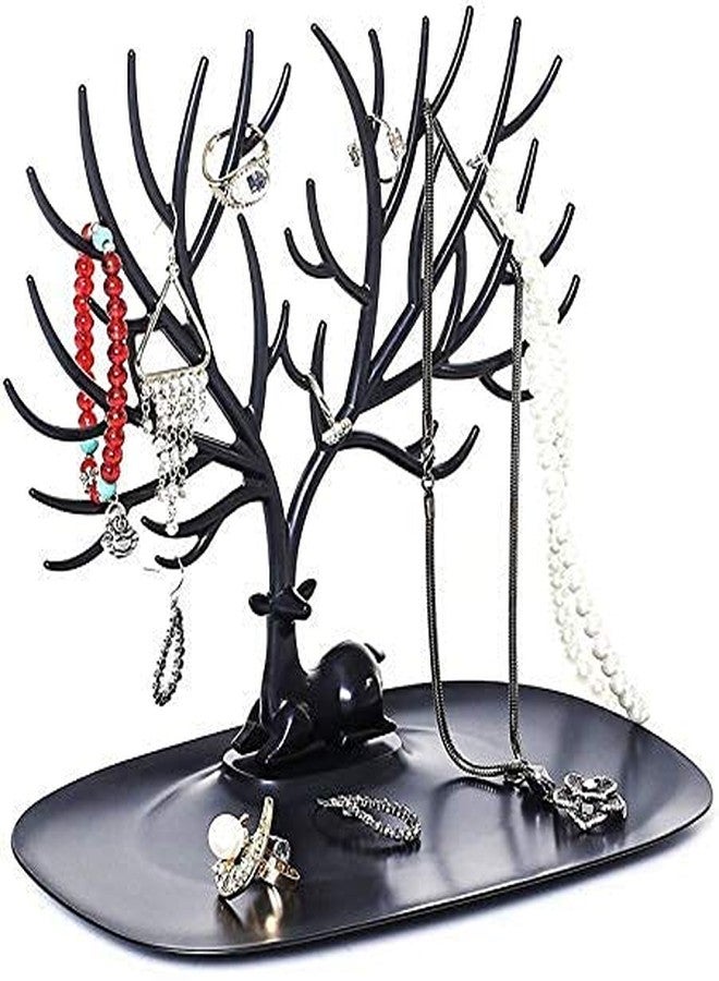 NOBILEA Tree Key Holder Self Adhesive Door Hook Hanger Bag Keys Sticky Holder Mount Wooden Key Holder, Decorative Key Hanger, Wood (Black) - Image 4