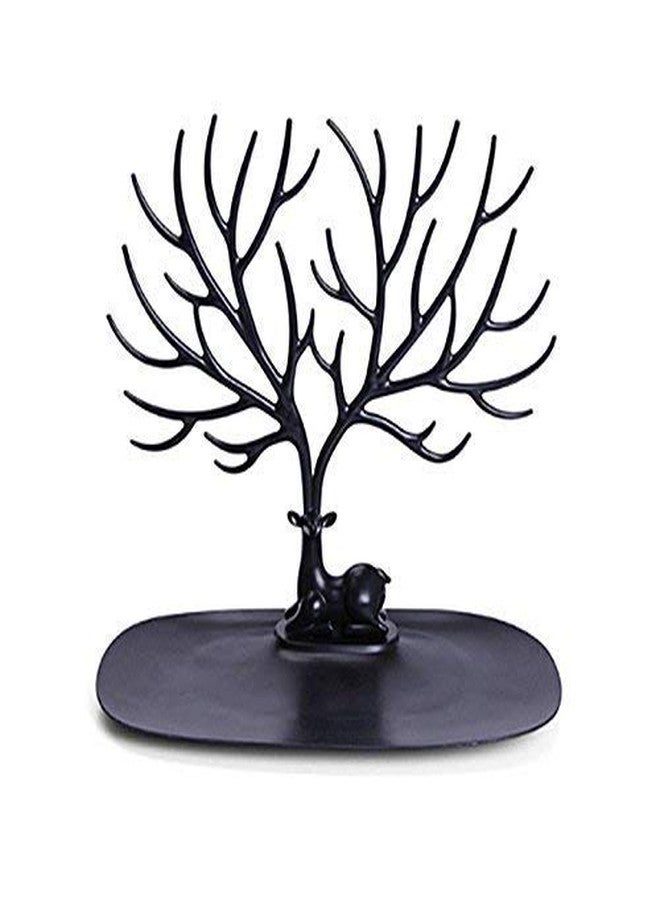 NOBILEA Tree Key Holder Self Adhesive Door Hook Hanger Bag Keys Sticky Holder Mount Wooden Key Holder, Decorative Key Hanger, Wood (Black) - Image 3