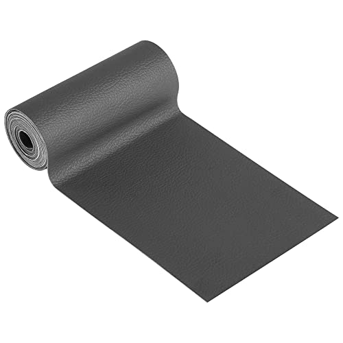 YAFLC Leather Repair Patch for Furniture, 4" x 63" Self Adhesive Leather Repair Kit Vinyl Repair Tape for Car Seat Sofa Jackets Couches Chair Dark Grey - Image 2