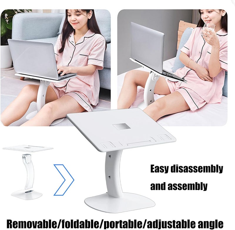 Adjustable Foldable Car Tray for Laptop Tablet and Food with Height and Phone Holders 10kg Load Laptop Stand - Image 4