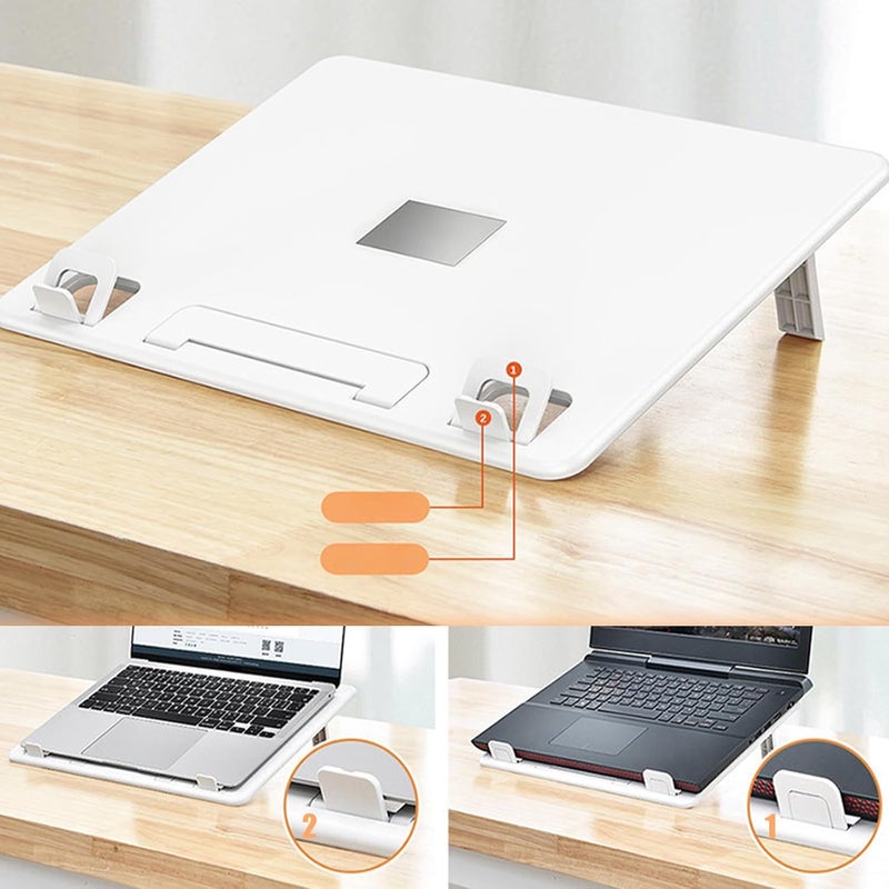 Adjustable Foldable Car Tray for Laptop Tablet and Food with Height and Phone Holders 10kg Load Laptop Stand - Image 5