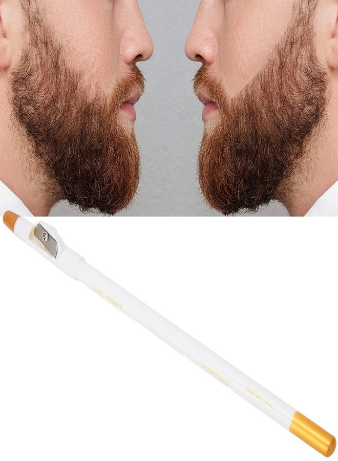 Luatoxry Barber Pencil, White Hairline Pencil for Men, Household Beard Lineup Pencils with Sharpener, Professional Minerals Beard Liner Pen for Shaping Different Mustache Styling - Image 4