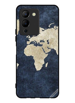 Protective Case Cover For Infinix Note 12 G96 Map On Jeans Pattern