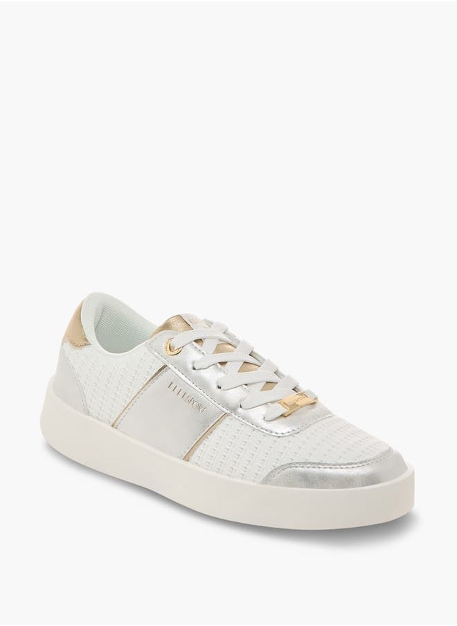 Women's Textured Sneakers with Lace-Up Closure - pzsku/Z93B8502288CBA9615B93Z/45/_/1739960804/f223c5bc-aa45-488a-9b0a-d46cba5671a8