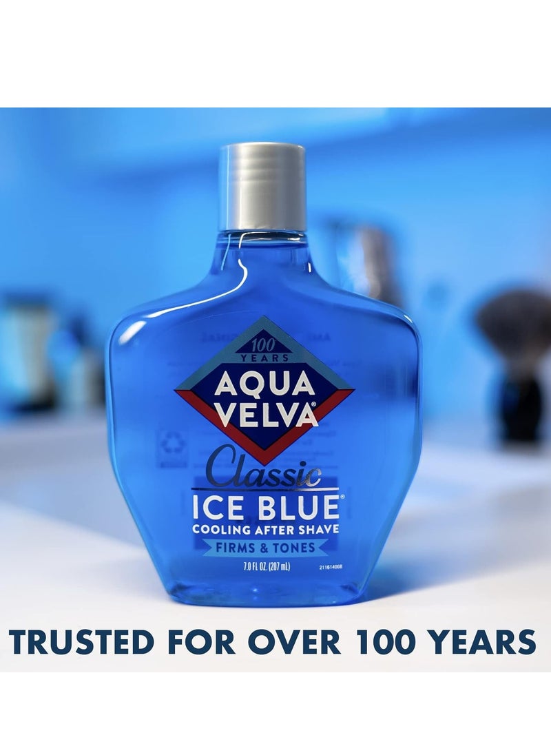 Aqua Velva - Aqua Velva After Shave, Classic Ice Blue, Soothes, Cools, and Refreshes Skin, 7 Ounce - Image 1