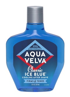 Aqua Velva After Shave, Classic Ice Blue, Soothes, Cools, and Refreshes Skin, 7 Ounce