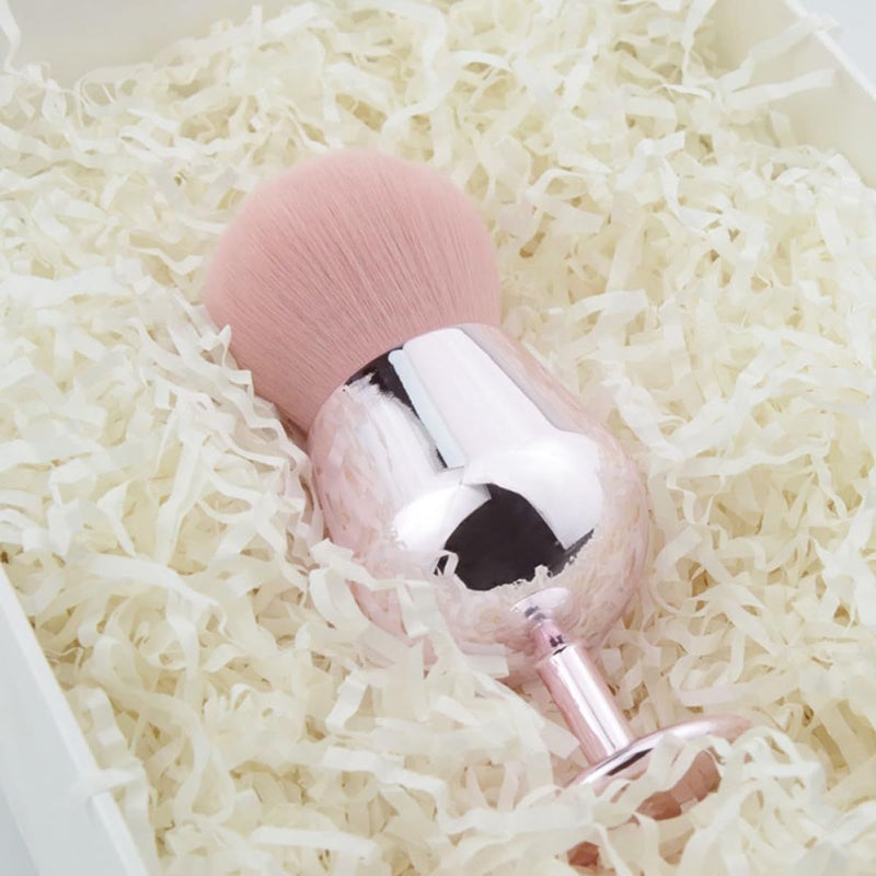Fluffy Blending Blush Brush and Foundation Brush Set Pink Professional Makeup Tool - Image 5