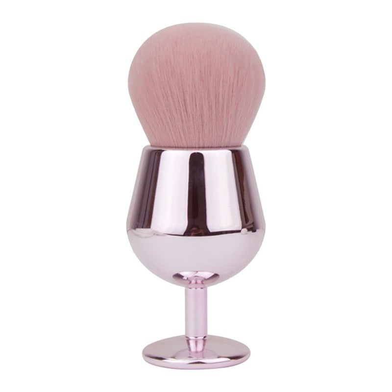 Fluffy Blending Blush Brush and Foundation Brush Set Pink Professional Makeup Tool - Image 2