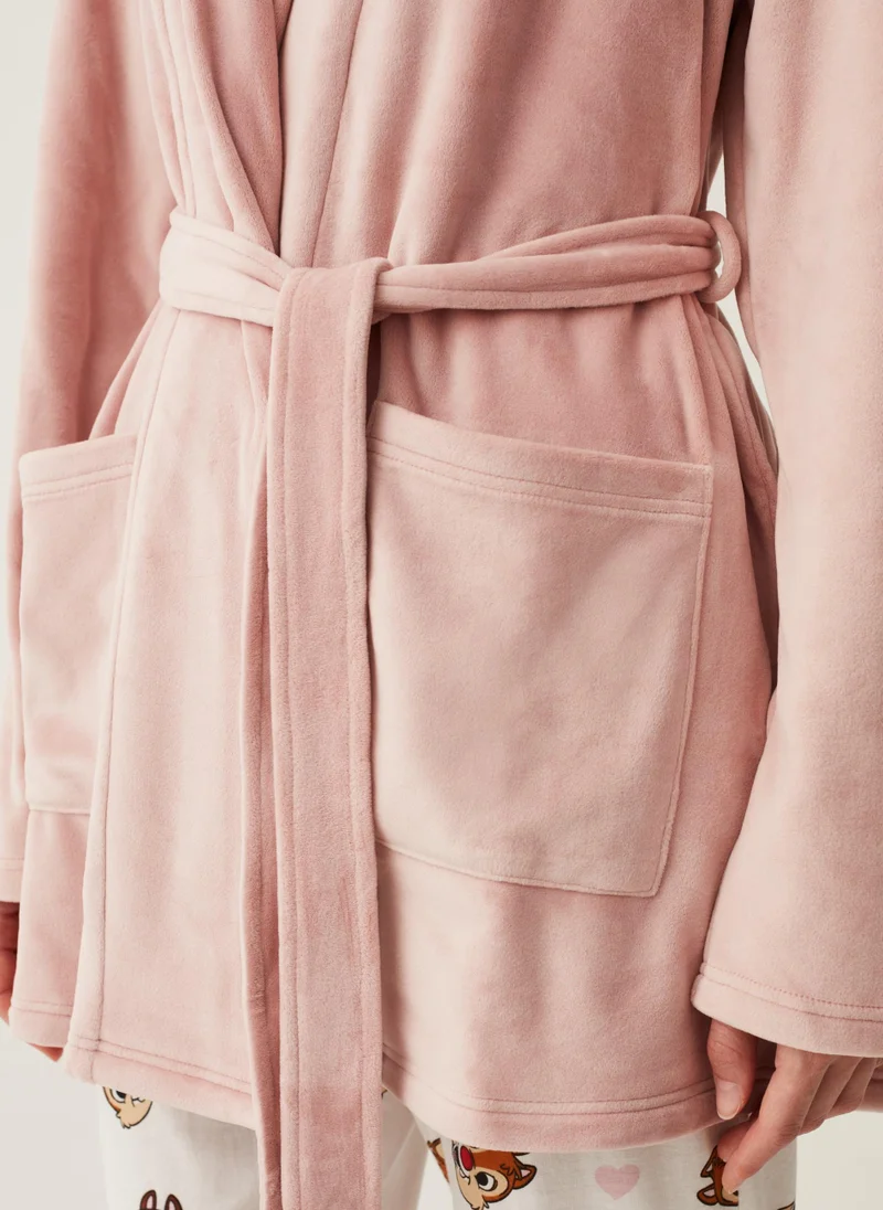 Ovs Ovs Short Dressing Gown In Velour