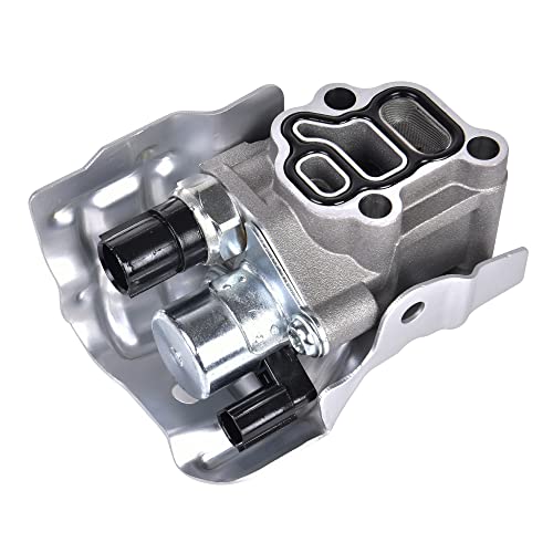 Spool Valve Assembly with Oil Pressure Switch  VTEC Solenoid  Compatible with Honda  Acura Vehicles  Accord 24L Civic 20L CRV Element RSX  Replaces 15810RAAA03 15810RAAA01 917224