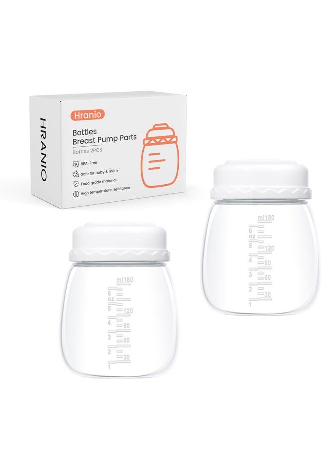 Hranio Breast Pump Parts Compatible with Spectra Bottles for Pumping Spectra Replacement Pump Parts Pump Bottles, Breast Pump s1/s2/9 Plus, Not Original Accessories, 2 Count - Image 1