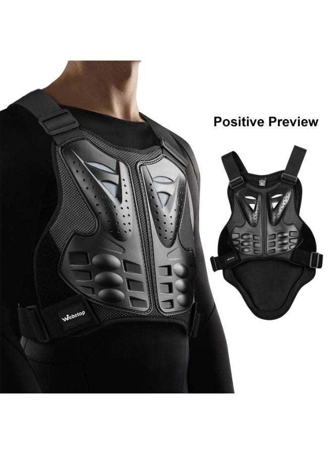 Bukela Motorcycle Armor Vest Protector, Motocross Body Guard Vest Skiing Riding Skating Anti-Fall Vest Protective Gear, Mountain Bike Off-Road Racing MTB Chest Protector - Image 3