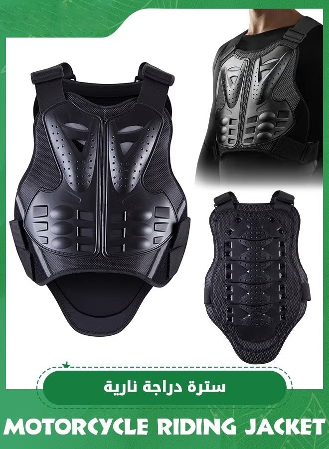 Bukela Motorcycle Armor Vest Protector, Motocross Body Guard Vest Skiing Riding Skating Anti-Fall Vest Protective Gear, Mountain Bike Off-Road Racing MTB Chest Protector - Image 1
