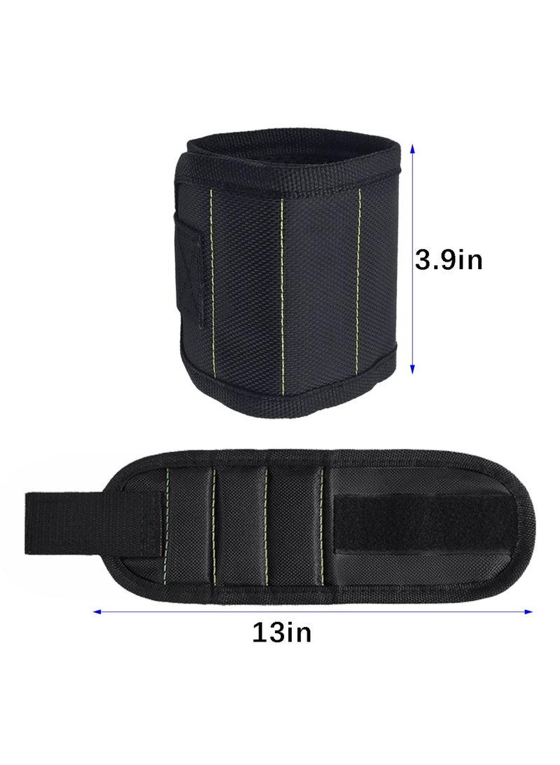 ACYYH Magnetic Wristband Holding Screws Nails Drill Bits Gadgets Tools Gift for Men Him Dad DIY Handyman Electrician Husband - Image 2
