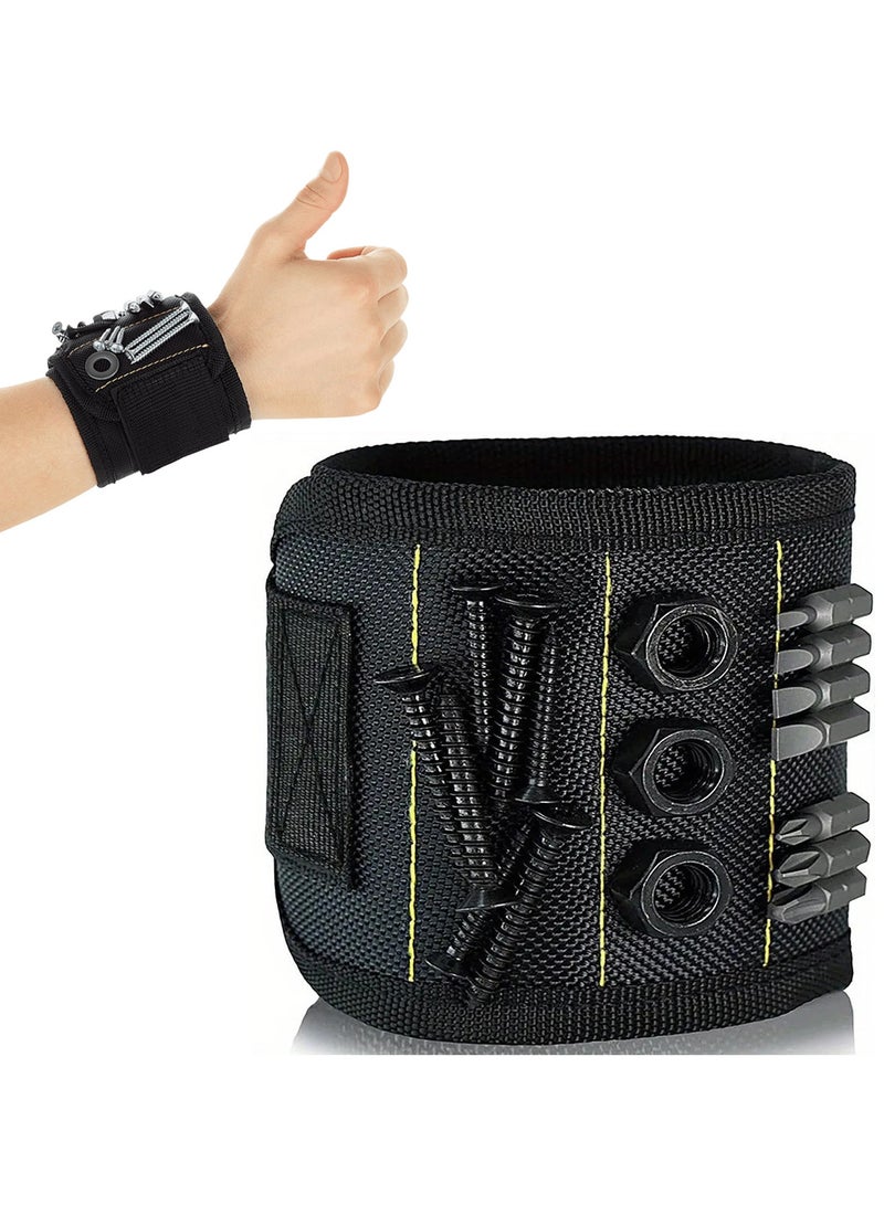 ACYYH Magnetic Wristband Holding Screws Nails Drill Bits Gadgets Tools Gift for Men Him Dad DIY Handyman Electrician Husband - Image 1