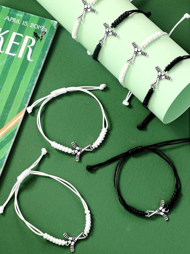 Jadive 20 Pcs Field Hockey Bracelets Adjustable Rope Hockey Bracelet Gift for Friends Players Teams Coaches - Image 3