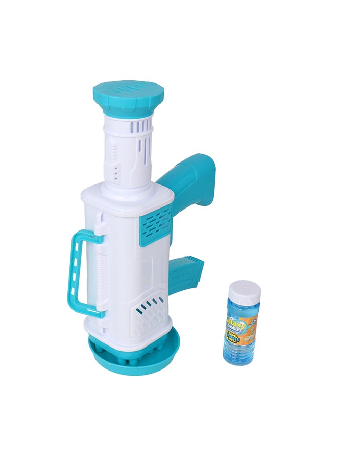 Galaxy Bubbles - 24 Holes Big Bang Bubble Blaster With 50ml Bubble Solution Battery Operated - Image 1