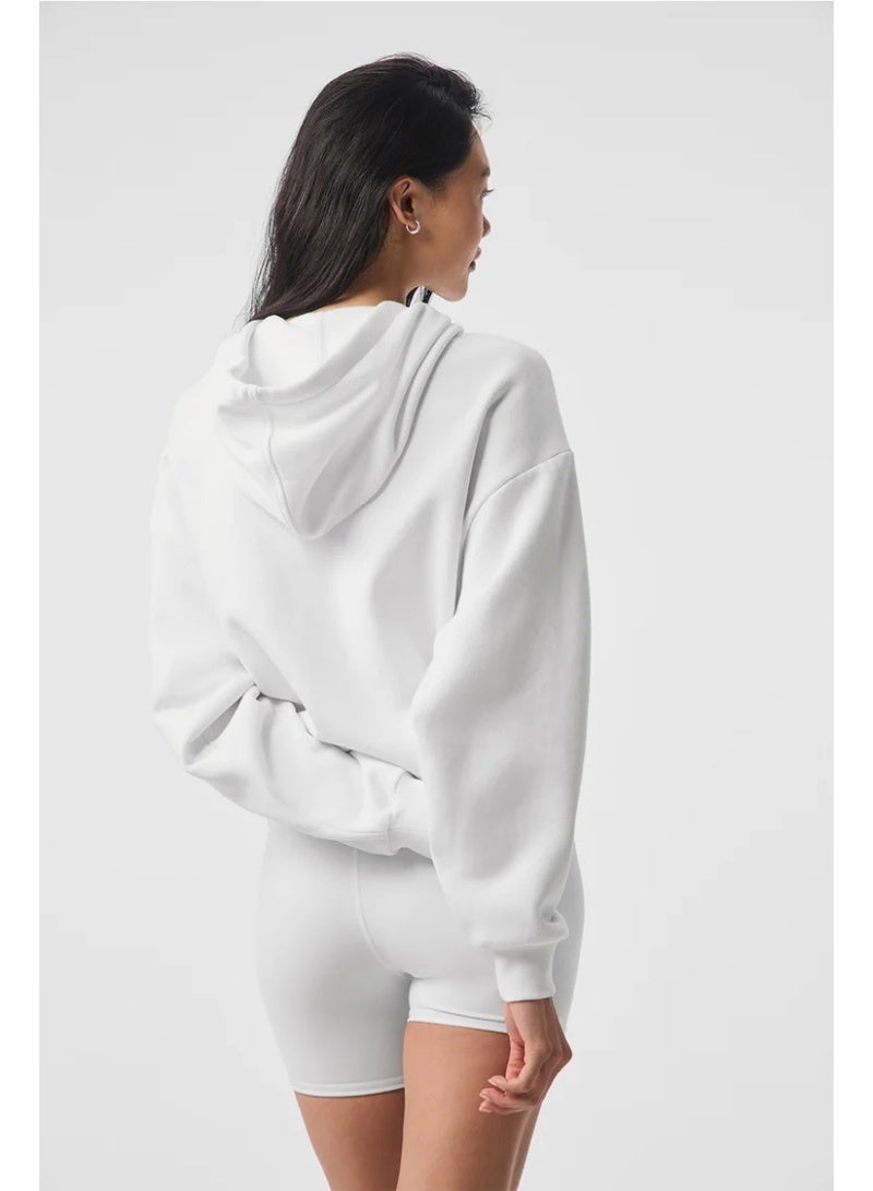 Alo Yoga Autumn Winter Loose Fit Alo Yoga Accolade Pullover Hoodie Women Casual Active Top - Image 3