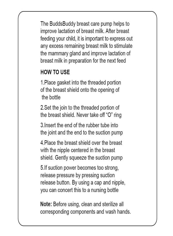 Buddsbuddy BB7073 Premium Silicone Compact Breast Pump (White) - Image 5