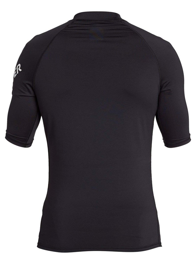 Quiksilver mens All Time Short Sleeve Rashguard Upf 50 Sun Protection Surf Rash Guard Shirt, Black, Small US - Image 3