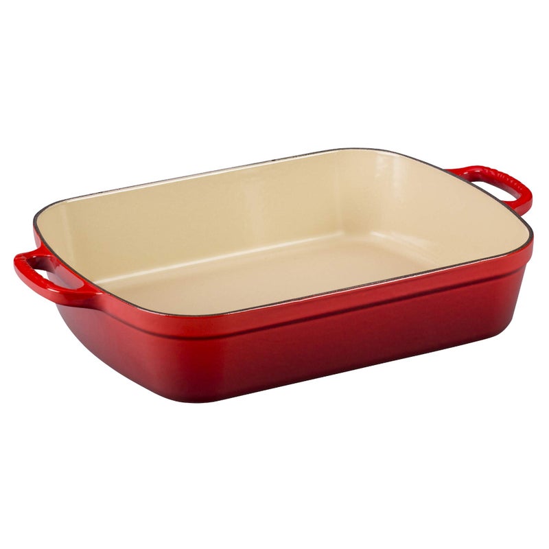 Le Creuset Le Creuset Enameled Cast Iron Signature Rectangular Roaster 7 qt 128 x 187 Cerise 