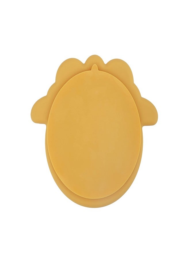 GUCHIGU Soft Silicone Feeding Plate for Babies, BPA Free Suction Cup Baby Training Plate for New Born Babies (Mustard) - Image 4