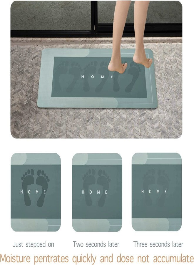 Home-Cloud HomeCloud Super Absorbent Floor Mat – Perfect for Bathrooms, Doormats, and Office Spaces! Soft Cushion Mat with Quick Dry Dirt Barrier| 4.5mm Thick (40x60cm, Rec_Green) - Image 3