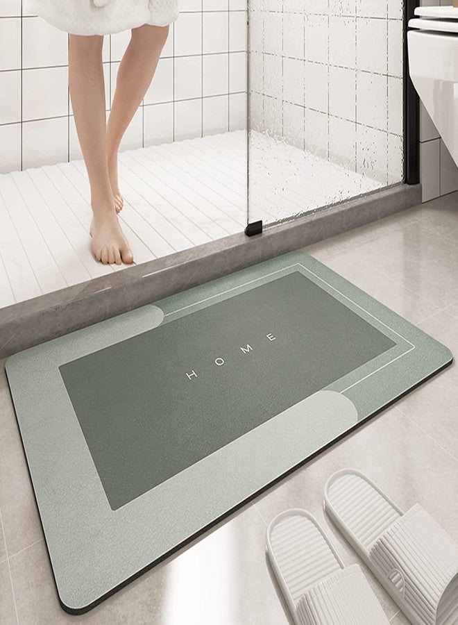 Home-Cloud HomeCloud Super Absorbent Floor Mat – Perfect for Bathrooms, Doormats, and Office Spaces! Soft Cushion Mat with Quick Dry Dirt Barrier| 4.5mm Thick (40x60cm, Rec_Green) - Image 1