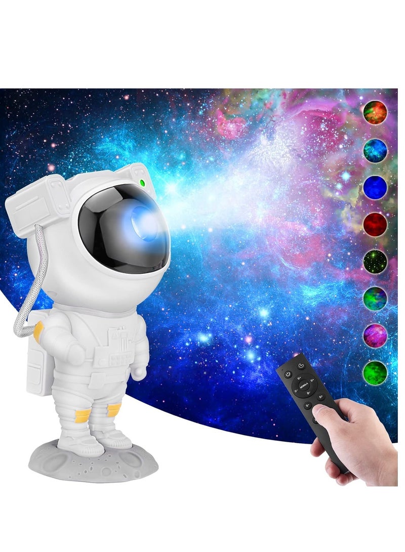 ELTRAZONE Star Projector Night Lights,Kids Room Decor Aesthetic,Astronaut Nebula Galaxy Projector Night Light,Remote Control Timing and 360°Rotation Magnetic Head,Lights for Bedroom,Gaming Room Decor - Image 1