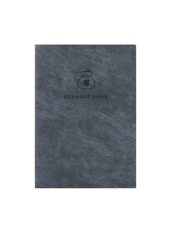 Jiaranheng Family Financial Ledger A5 Thickened Notebook Portable Life Income And Expenditure Details Household Store Commercial Convenient Multi-Functional Account Book - Grey - Image 3