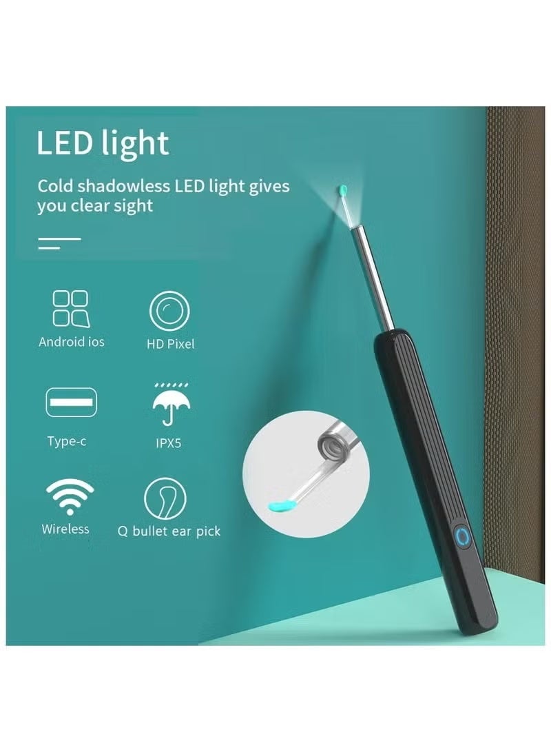 Bukela Ear Cleaner Kit, Ear Wax Removal with Wireless Ear Camera, Upgraded HD Visual Otoscope: All-in-1 Set with 8 Ear Pickers+6 Ear Scoops for Safe Wax Removal, WiFi Connect to iPhone/Android - Image 4