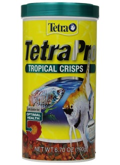 تترا رقائق TetraPro Tropical Crisps، 6.70 أونصة، طعام للأسماك، تركيبة متقدمة للمياه النقية  - Image 1