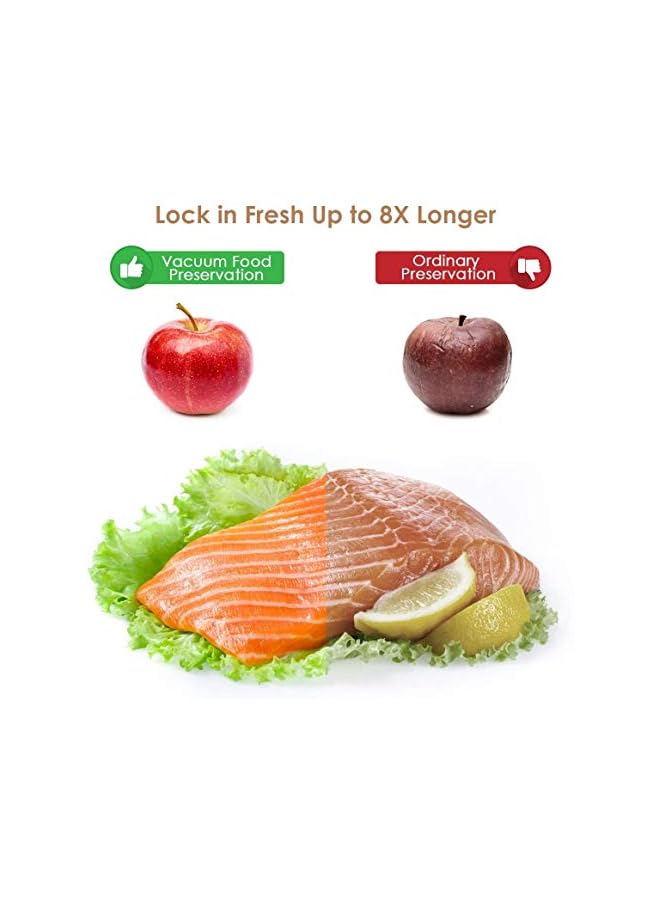 Raxoom Sealer Machine 2021 Upgraded Automatic Food Sealer Machine With 20 Sealing Bags Food Vacuum Air Sealing System For Food Preservation Storage Saver Easy To Clean | Safety Certified - Image 3