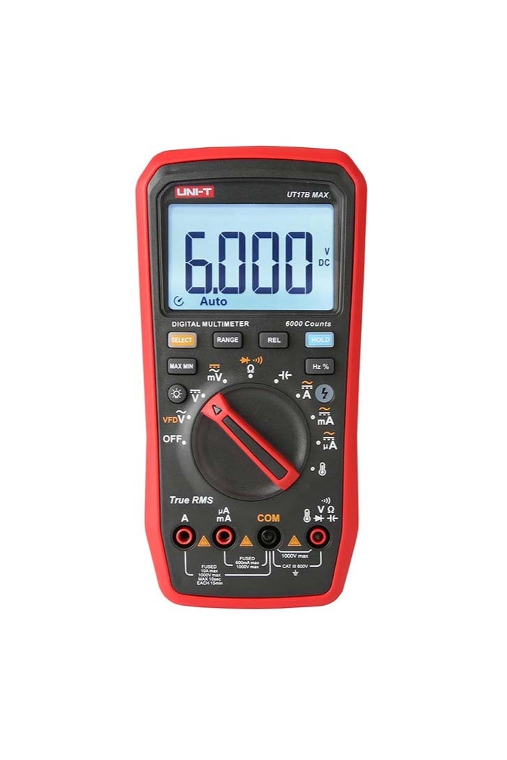 UniT UNI-T UT17B Max Digital Multimeter VFD AC DC Ammeter Voltmeter Resistance Capacitance Frequency Electric Multi Meter (UT17B MAX) - Image 2