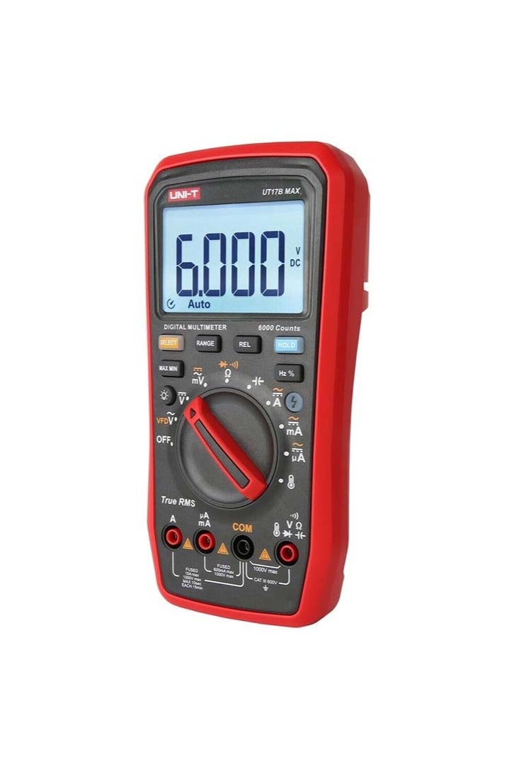 UniT UNI-T UT17B Max Digital Multimeter VFD AC DC Ammeter Voltmeter Resistance Capacitance Frequency Electric Multi Meter (UT17B MAX) - Image 3