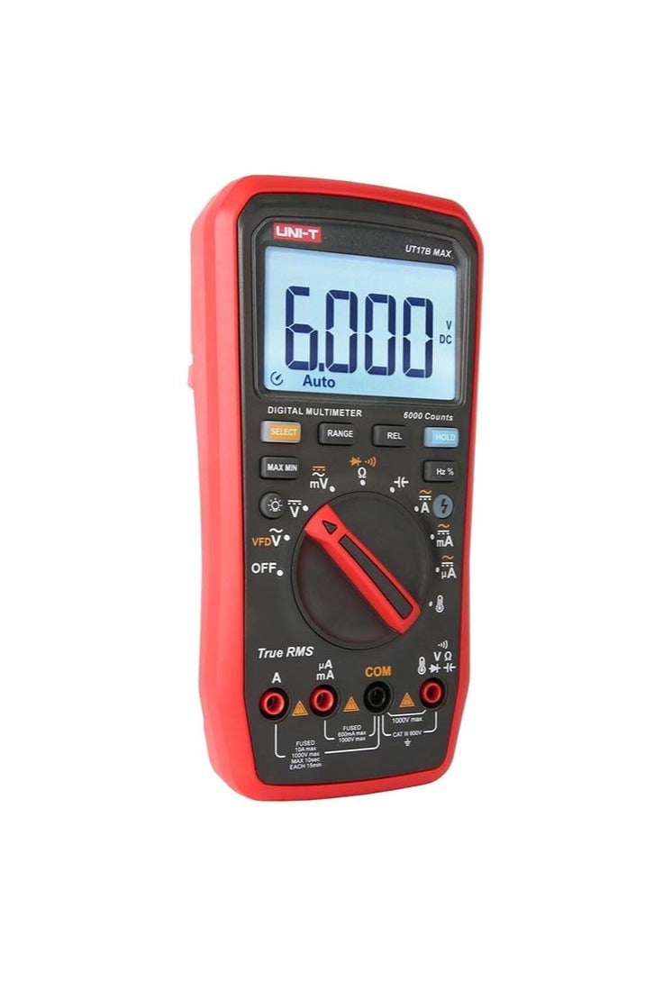 UniT UNI-T UT17B Max Digital Multimeter VFD AC DC Ammeter Voltmeter Resistance Capacitance Frequency Electric Multi Meter (UT17B MAX) - Image 4