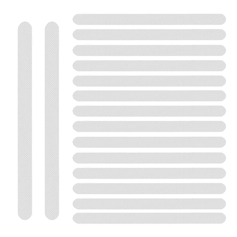 WdmKacmo 16 PCS Non Slip Bath Stickers Self-Adhesive Shower Stickers Transparent Bath Safety Strips Bathtub Sticker for Bathroom Floor Bath Tub Stairs Ladders Pools Shower Room Kitchen - Image 1