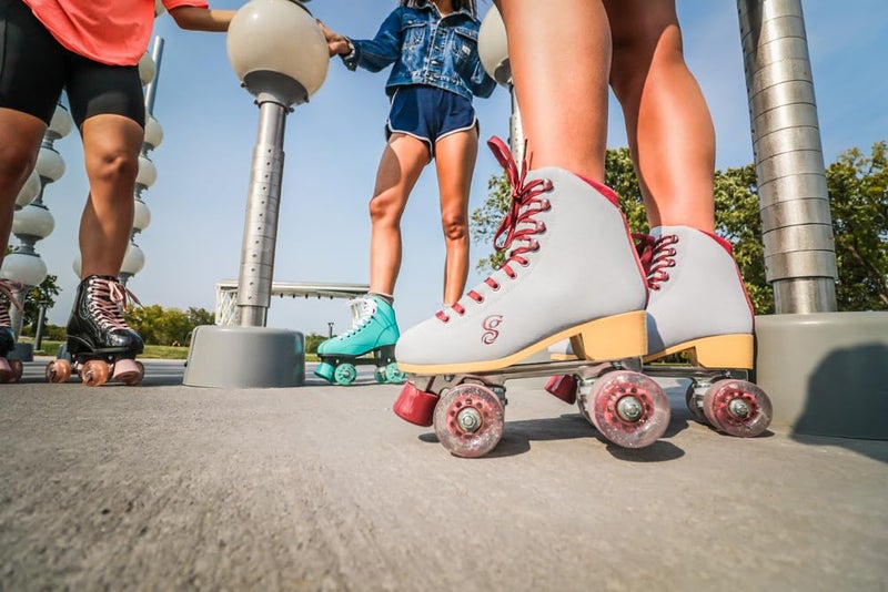 Roller Derby زلاجات كاردين GRL كارلين الرباعية الزرقاء/البورغندية مقاس 10 - Image 3