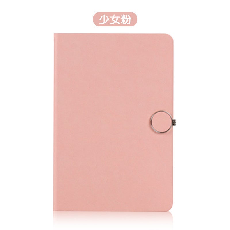 Business Set Notebook Creative Round Buckle A5 Notepad New Simple Diary Printable Logo Manufacturers - Image 1