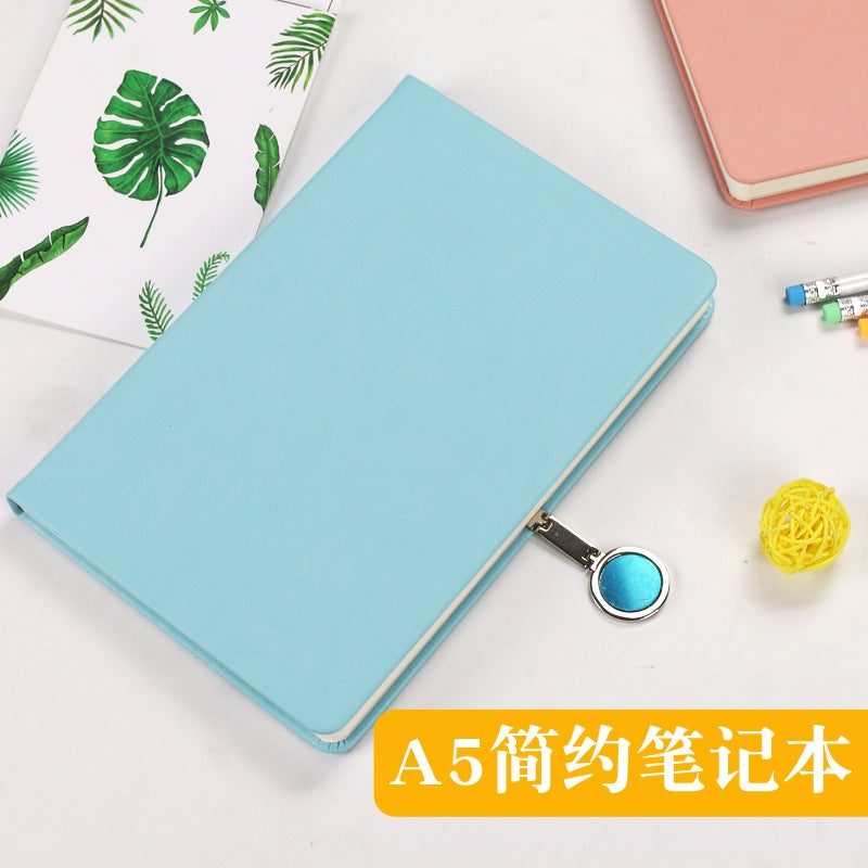 Business Set Notebook Creative Round Buckle A5 Notepad New Simple Diary Printable Logo Manufacturers - Image 3