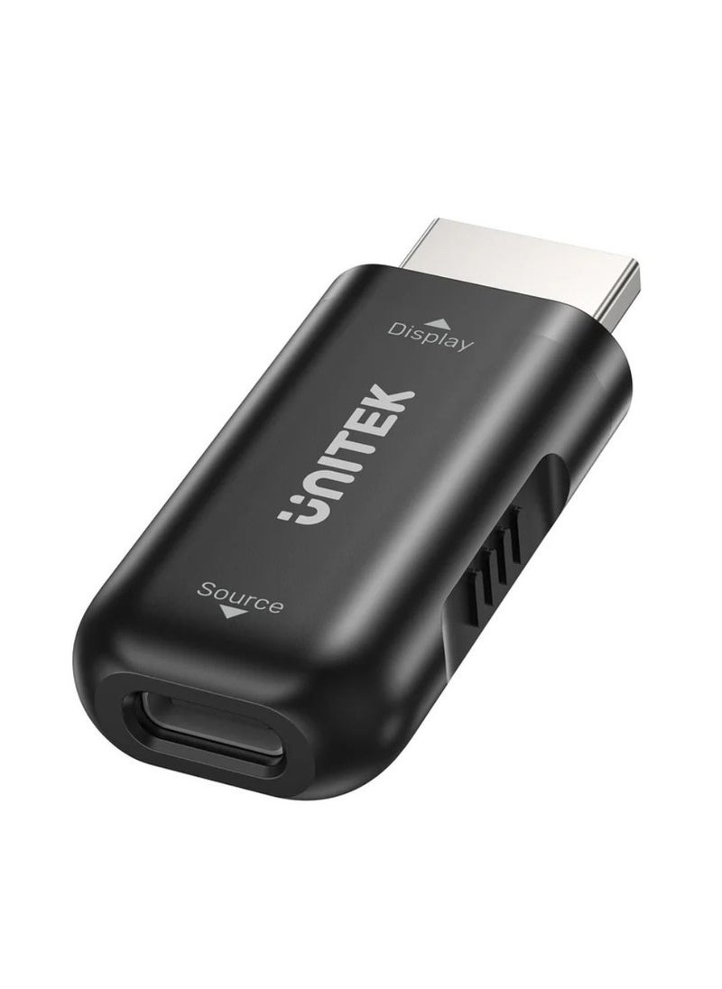 UNITEK UNITEK USB-C Female to HDMI Male Adapter – High-Speed 4K UHD Video Output Converter for Laptops, Tablets, Smartphones, Compatible with Thunderbolt 3 and USB-C Devices  - Image 1