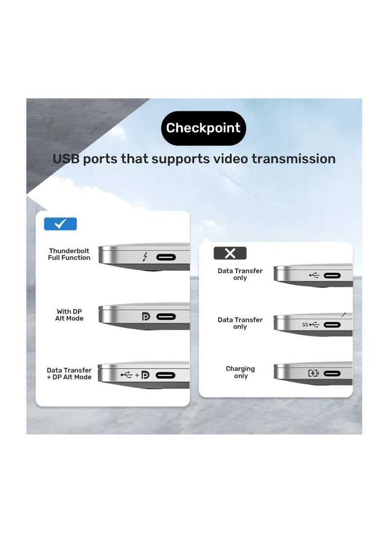 UNITEK USB-C Female to HDMI Male Adapter – High-Speed 4K UHD Video Output Converter for Laptops, Tablets, Smartphones, Compatible with Thunderbolt 3 and USB-C Devices
