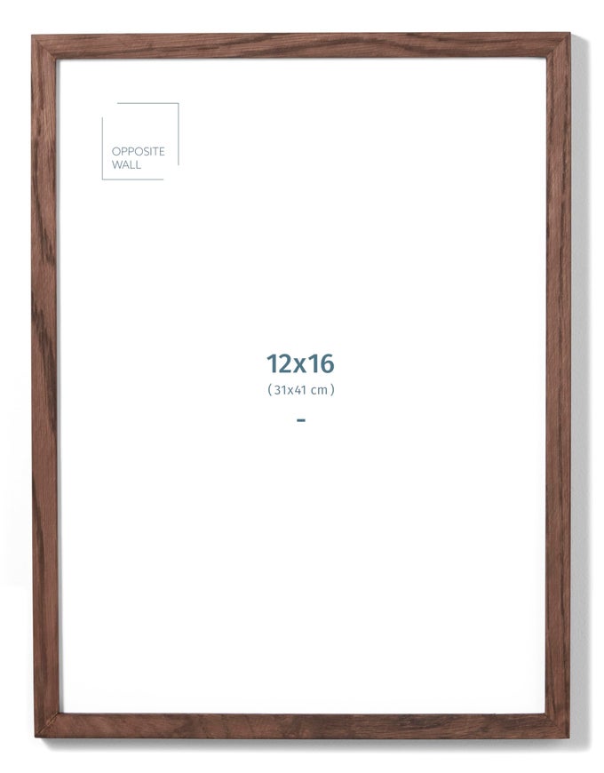 12x16 in Dark Solid Oak Wood Picture Frame Lightweight Versatile Shatterproof Wall Hanging Poster or Photo Frame Wall Decor for Office Gallery Home
