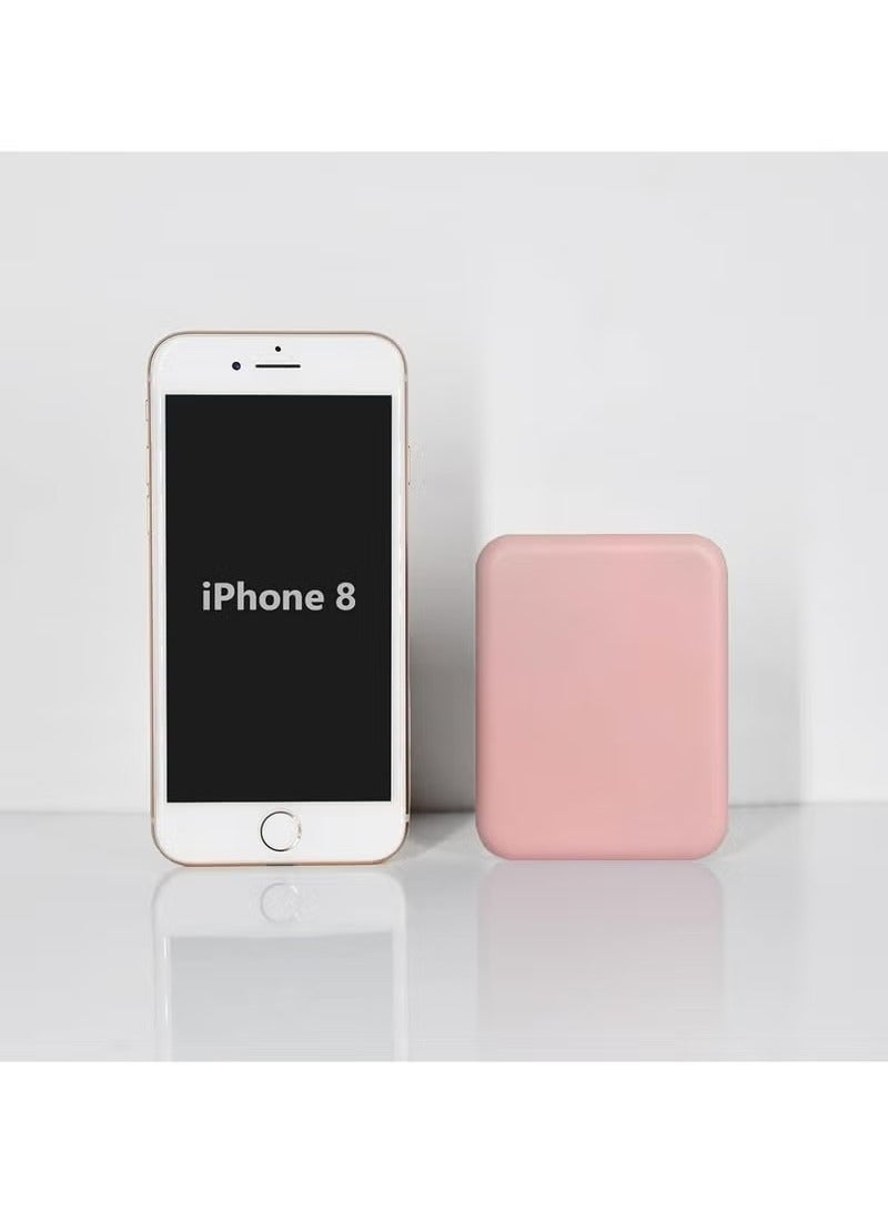 Pocket Mirror, 1X/2X Magnification LED Compact Travel Makeup Mirror With Light, 2-Sided, Portable, Folding, Handheld (Pink)  - Image 2