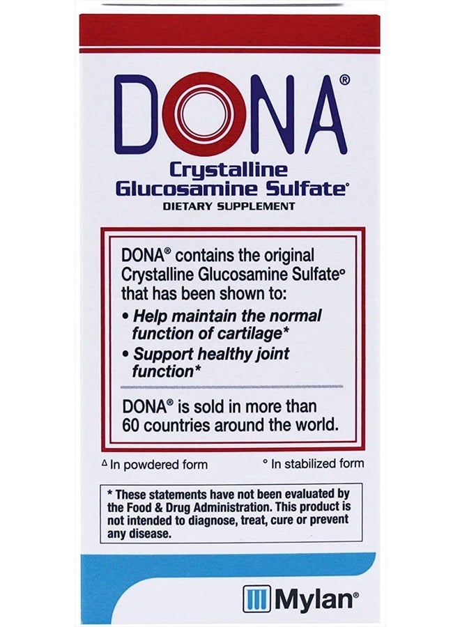 DONA Crystalline Glucosamine Sulfate 60 Caplets [Health and Beauty], 4 Ounce  - Image 4
