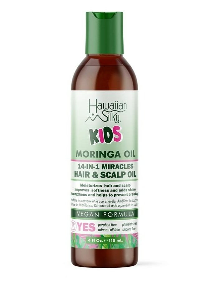 Hawaiian Silky Moringa Oil 14-In-1 Miracles Hair And Scalp Oil 118 ML 