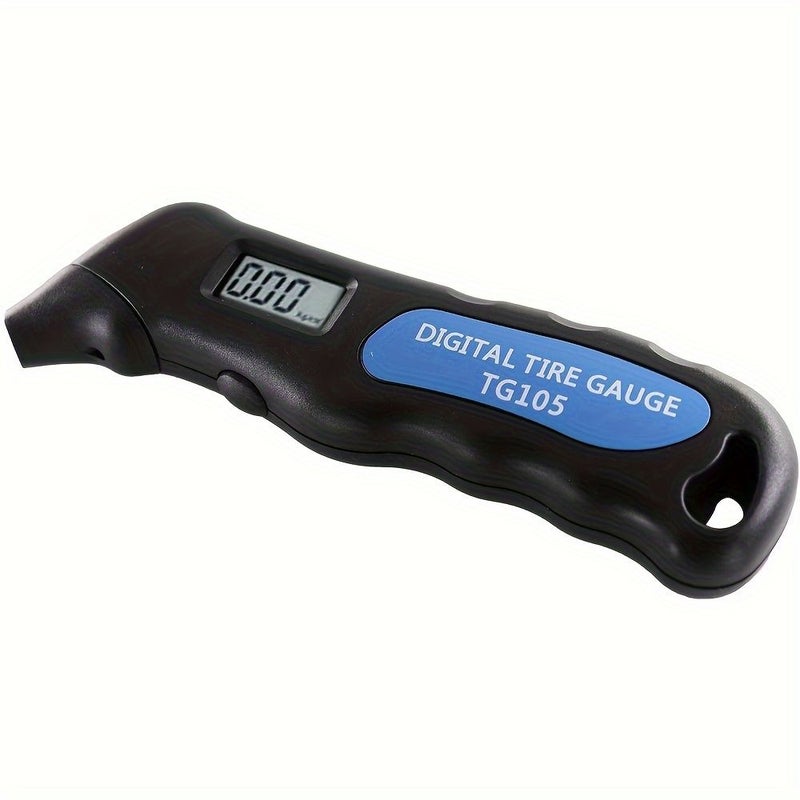Digital Car Tire Air Pressure High Precision Gauge Meter LCD Display Manometer Barometer Tester for Car Truck Motorcycle Bike Black - Image 3