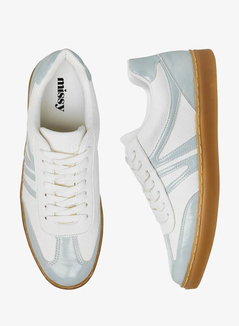 MISSY BLUE Women Lace-Up Ankle Sneakers for Women | Best Price UAE