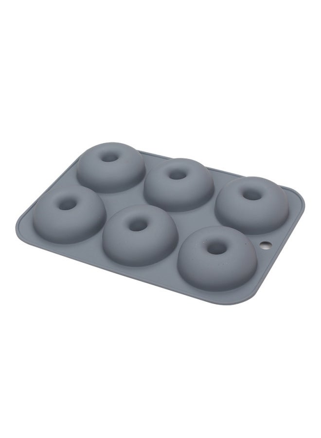6-piece Round Silicone Cake Mold Donut Mold DIY Handmade Cake Mold High Temperature Resistant Baking Cake Mold-Specifications:6-piece Cake Mold Donut (Nordic Powder) - Image 4