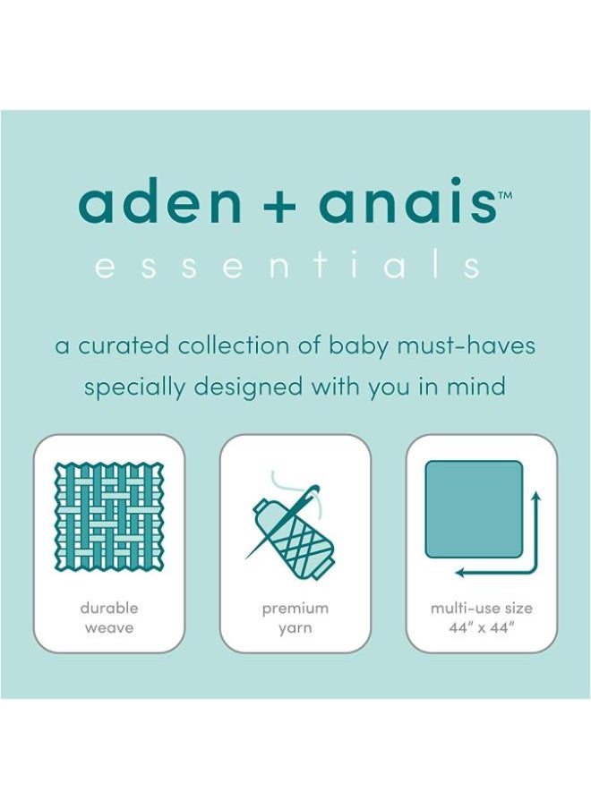 aden + anais مريلة قطنية طبيعية من إيسنشيالز - عبوة من 3 قطع  - Image 3